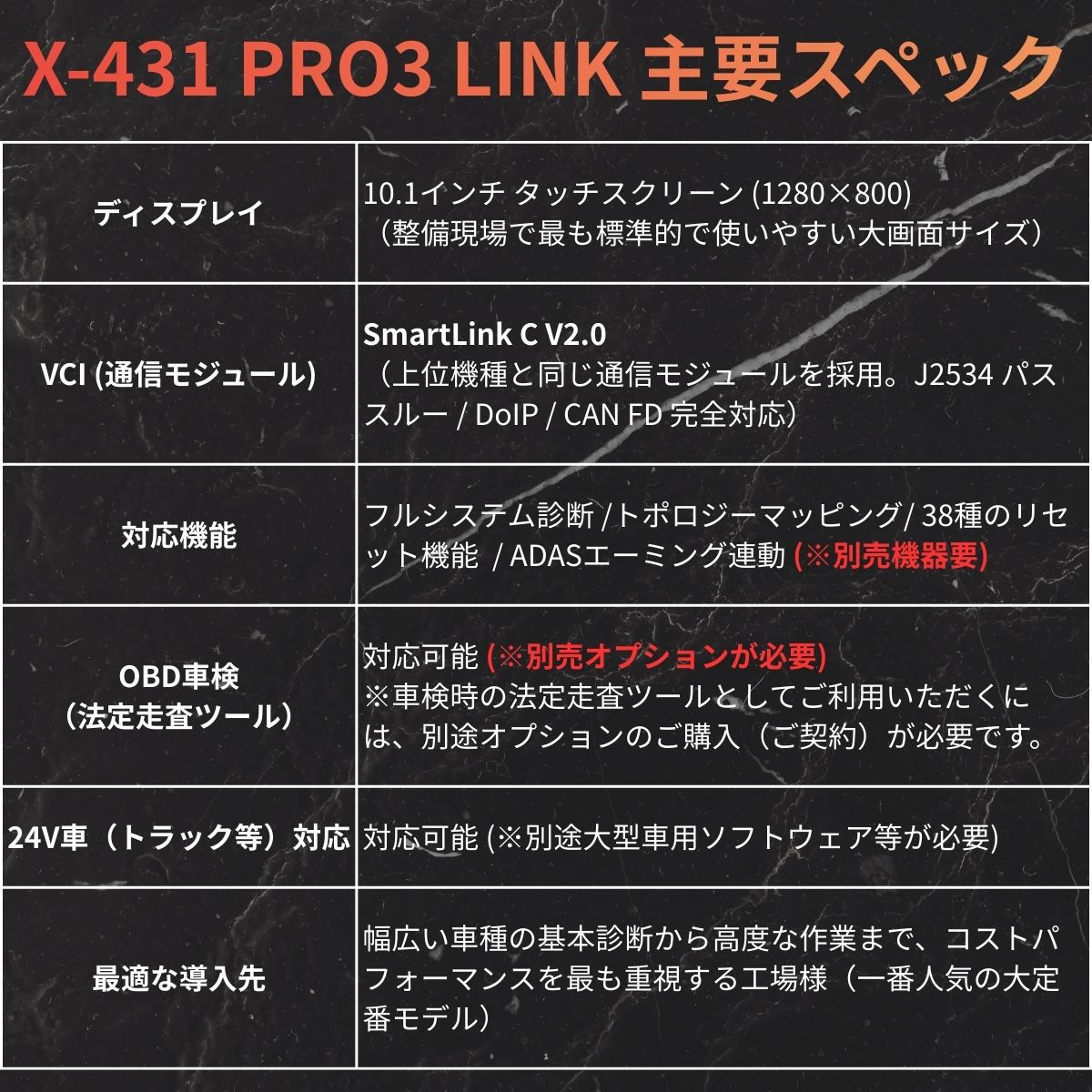 X-431 PRO3 LINK アップデート3年（スキャンツール） | X-431シリーズ