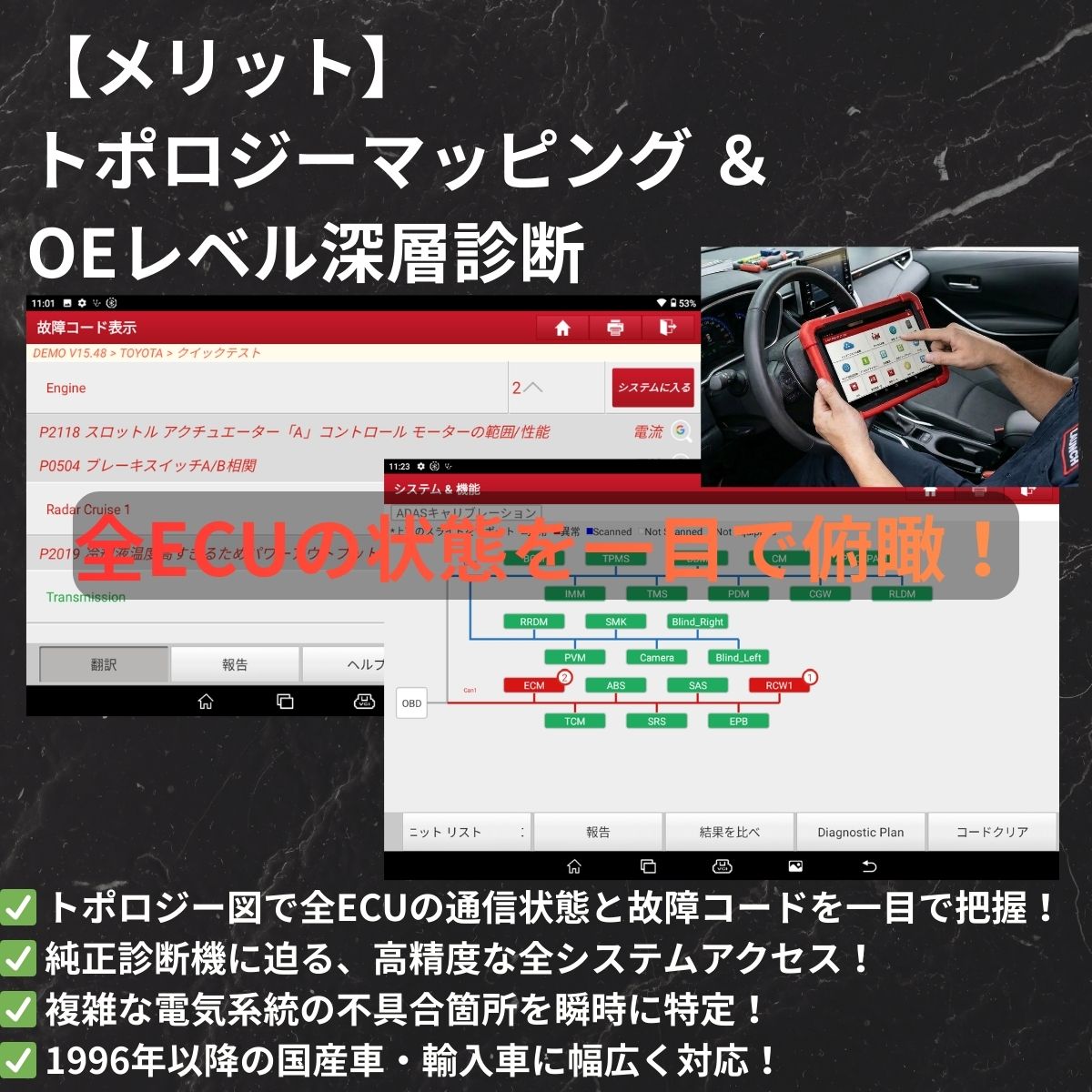 X-431 PRO3 LINK 当社展示品 アップデート3年(スキャンツール)