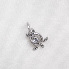 【単品チャーム1つ】小さめホヌ ステンレス イニシャル彫刻 アレルギー対応 つけっぱなしok otc007|単品チャーム
