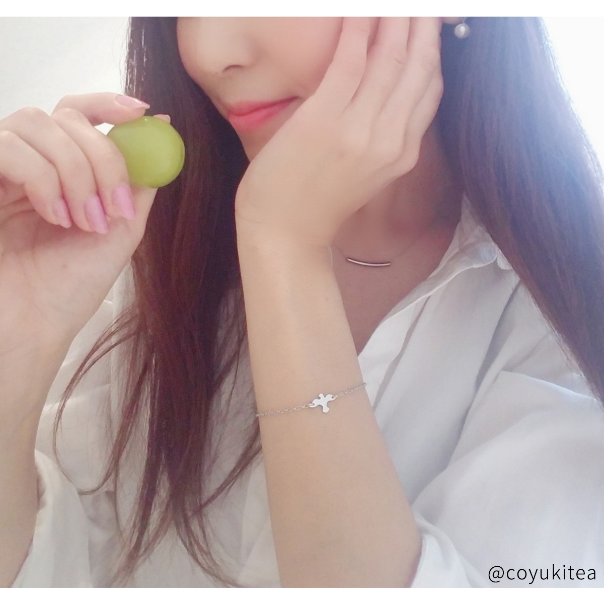 幸運の小さなハト カップルバードのネックレス/ブレスレット/アンクレット イニシャル彫刻 ステンレス opp00070  つけっぱなしok アレルギー対応