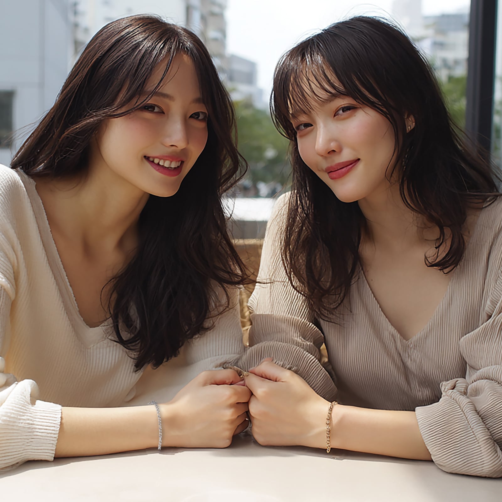 フィガロ・チェーンのペアブレスレット/ペアアンクレット サージカルステンレス アレルギー対応 つけっぱなしok klb081