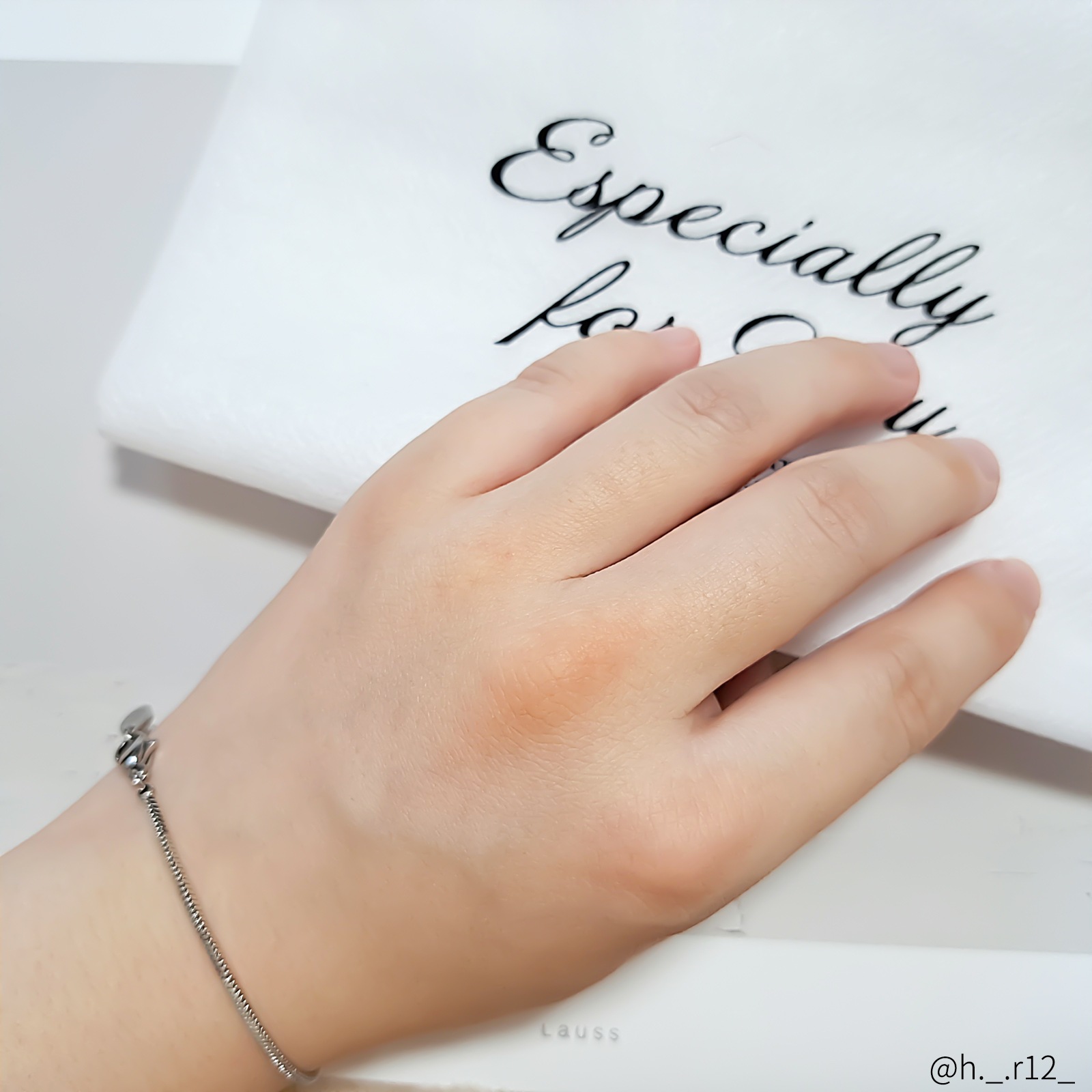 スクエア・スネークチェーンのペアブレスレット/ペアアンクレット サージカルステンレス イニシャル・記念日彫刻 klb083