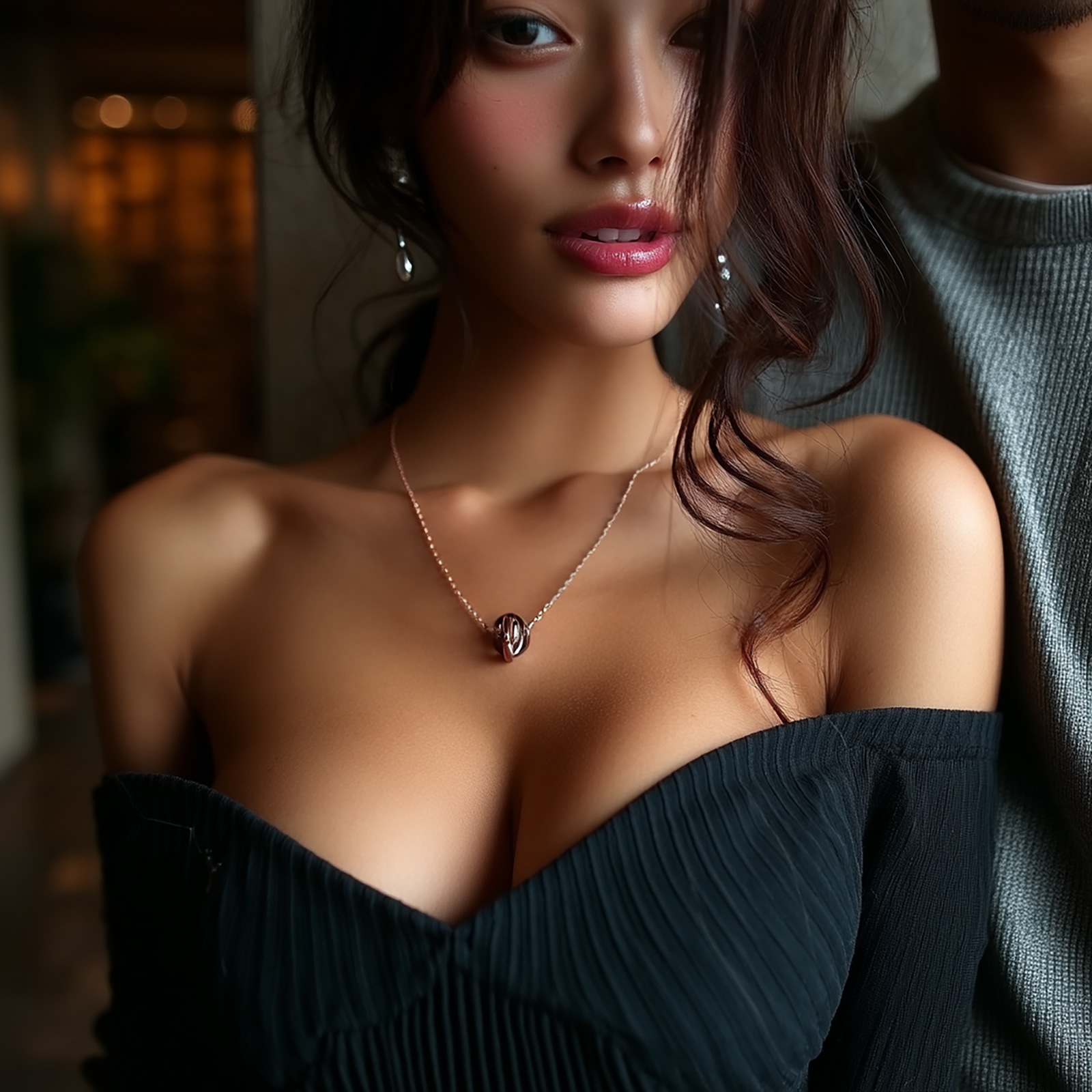 KNOT（ノット） ペアネックレス サージカルステンレス opp00102 つけっぱなしok アレルギー対応