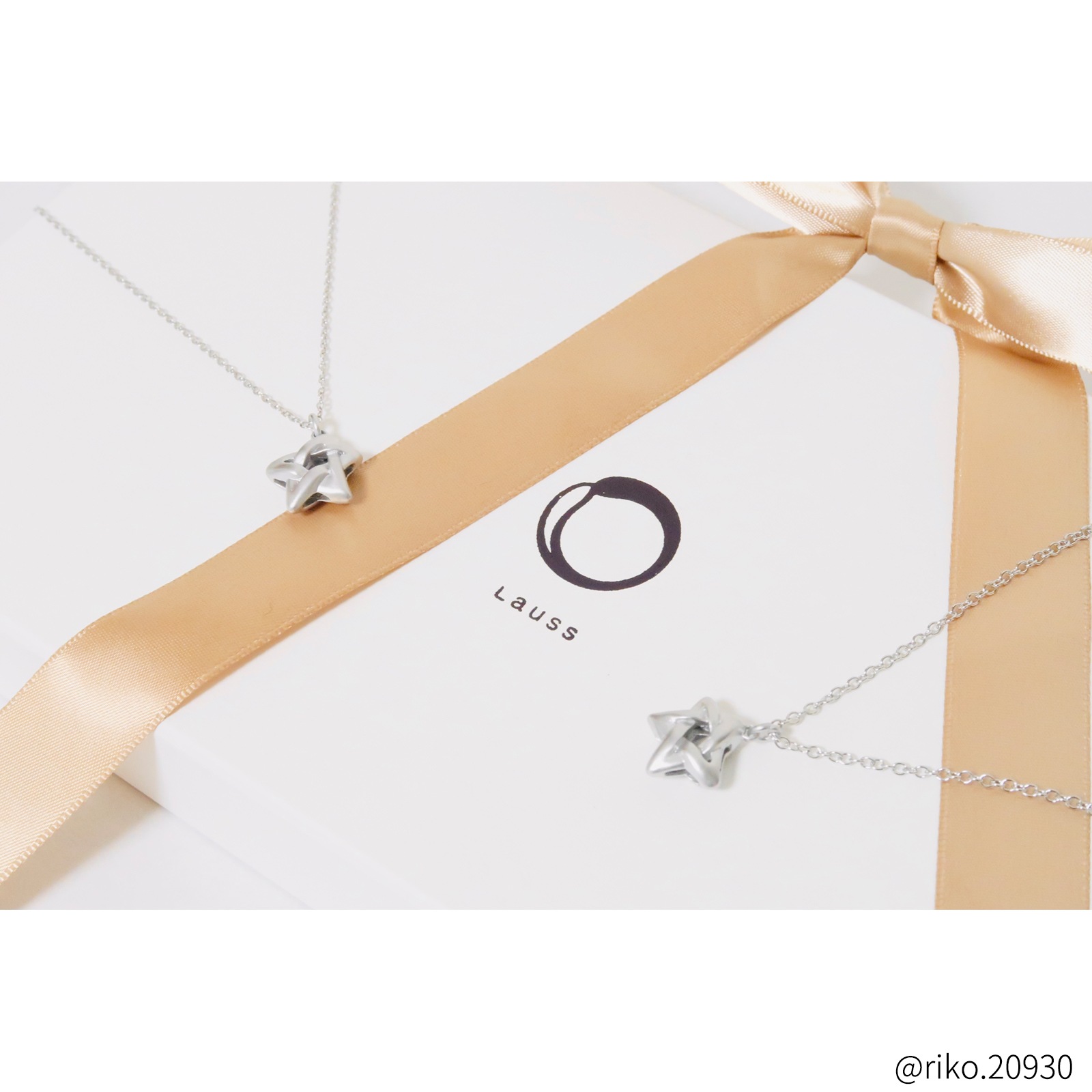 コロンとしたペンタグラム（五芒星）のペアネックレス サージカルステンレス opp00103 つけっぱなしok アレルギー対応