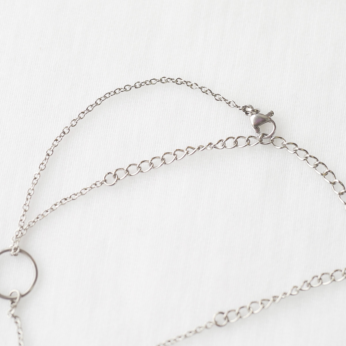 マヤの太陽神 ペアアンクレット サイズフリー ステンレス イニシャル彫刻 つけっぱなしok アレルギー対応 klb084