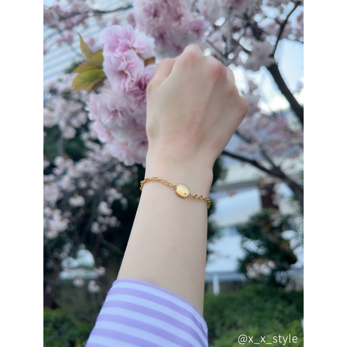 スクエア・プレートのペアブレスレット イニシャル・記念日彫刻 ステンレス  klb059 つけっぱなしok アレルギー対応