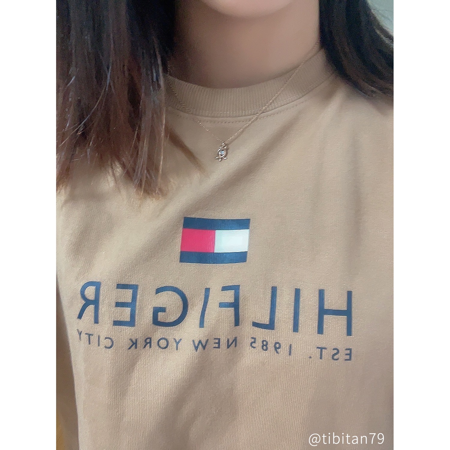 ハワイのかわいい亀 小さめホヌのペアネックレス アレルギーフリー opp00093 つけっぱなしok アレルギー対応