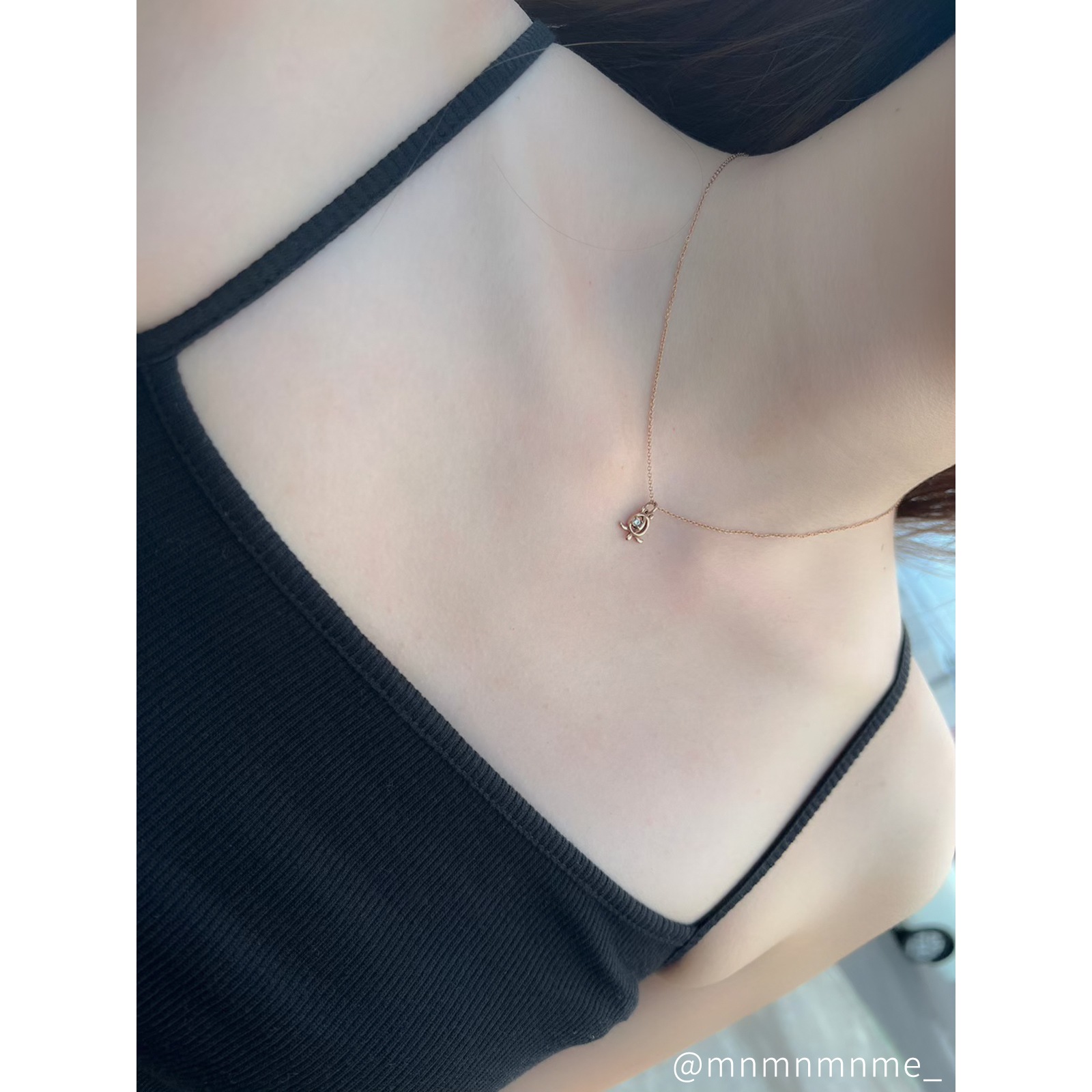 ハワイのかわいい亀 小さめホヌのペアネックレス アレルギーフリー opp00093 つけっぱなしok アレルギー対応