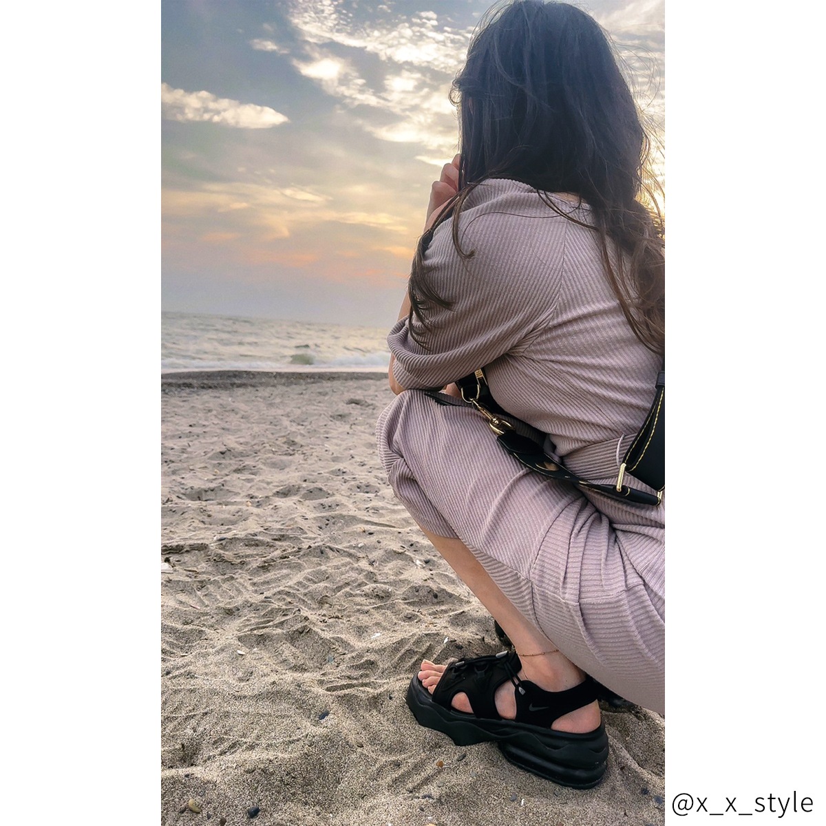 タイニービーズのデザインチェーン　ペアアンクレット　サージカルステンレス（316L） つけっぱなしok klb061 アレルギー対応