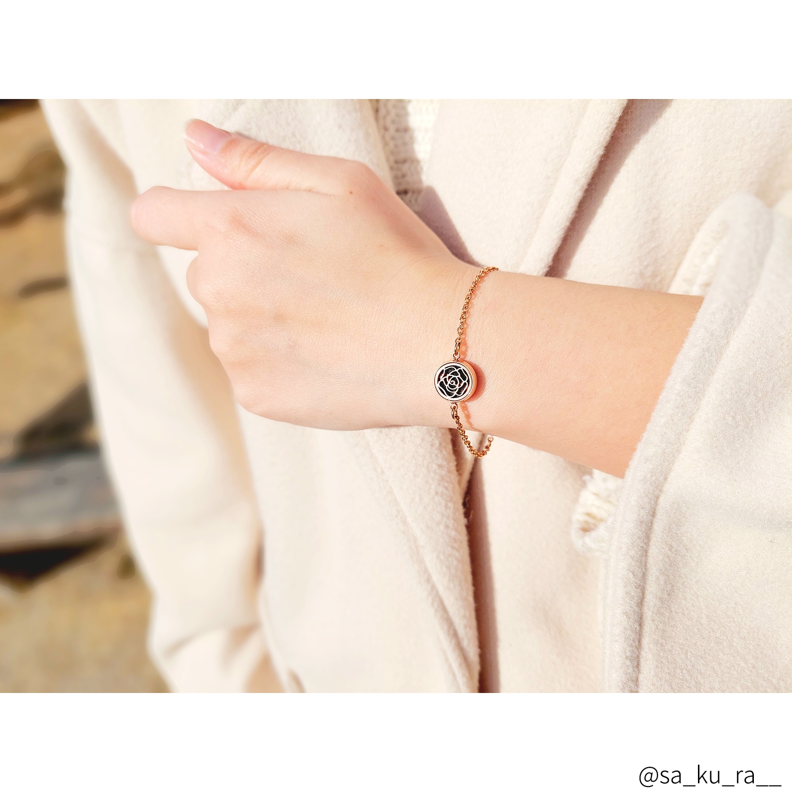 アロマディフューズ ペアブレスレット イニシャル・記念日彫刻 つけっぱなしok klb093