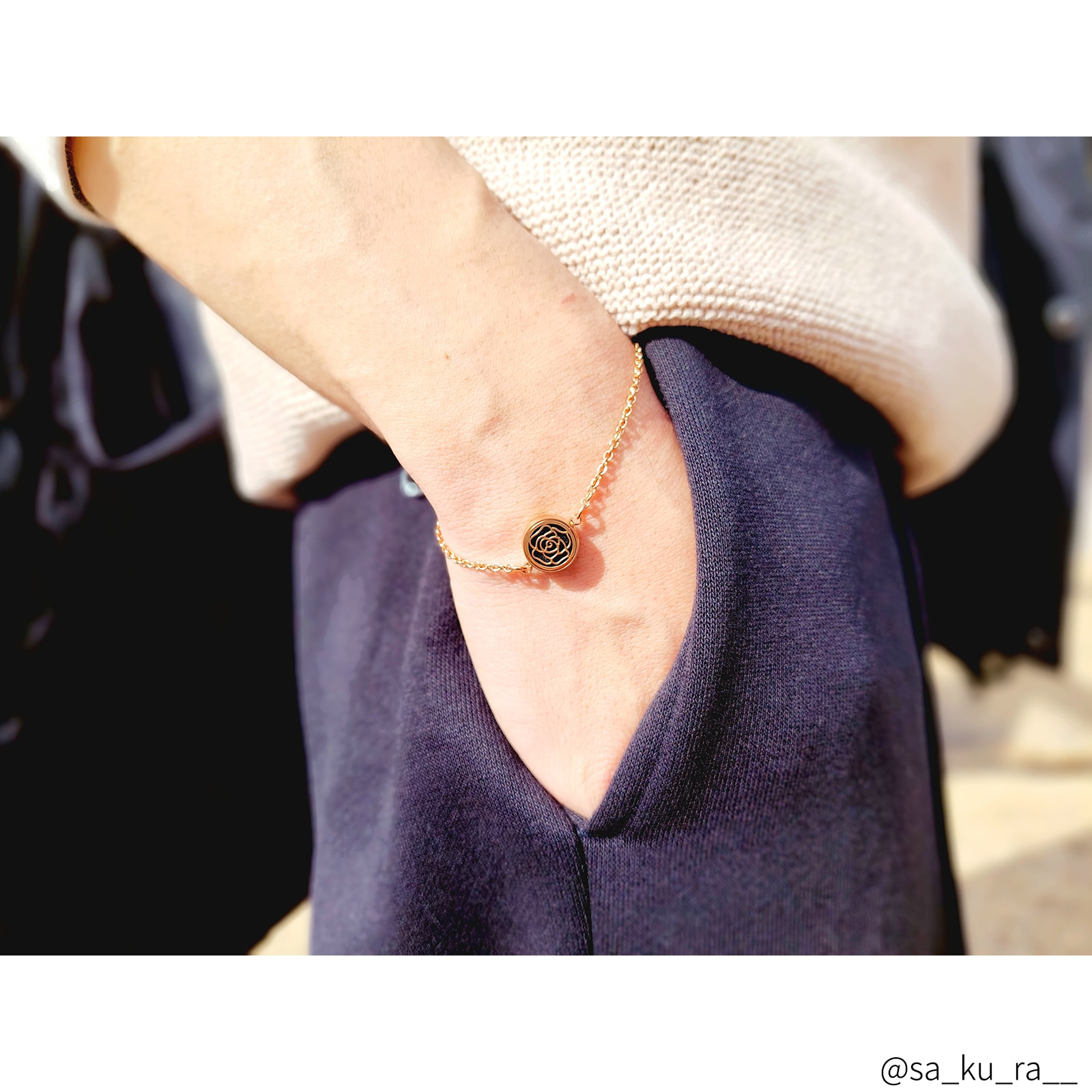 アロマディフューズ ペアブレスレット イニシャル・記念日彫刻 つけっぱなしok klb093