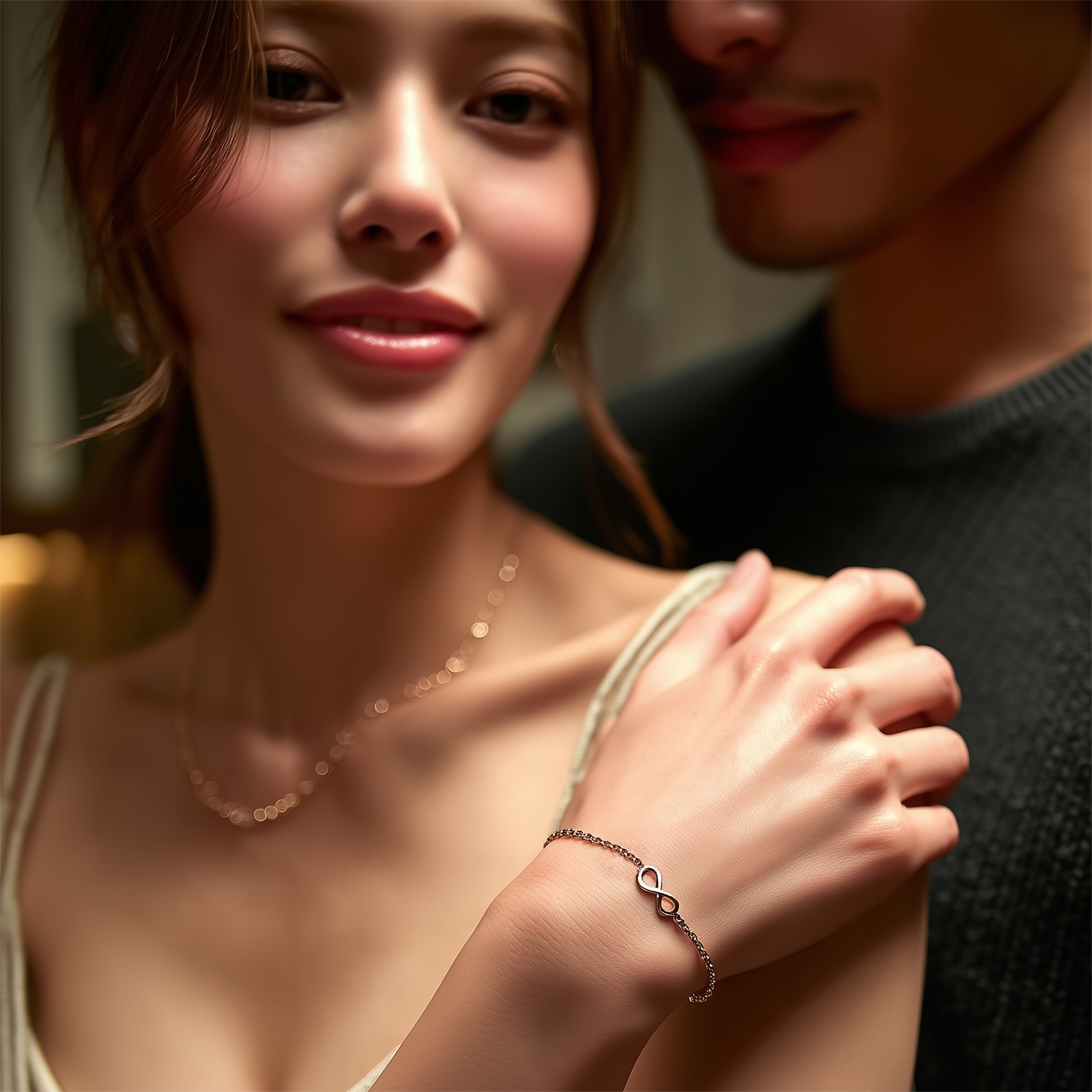 専用です♡新作　アンデシン華奢ブレス ペア ピュア・インフィニティ 華奢ブレスレット/アンクレット