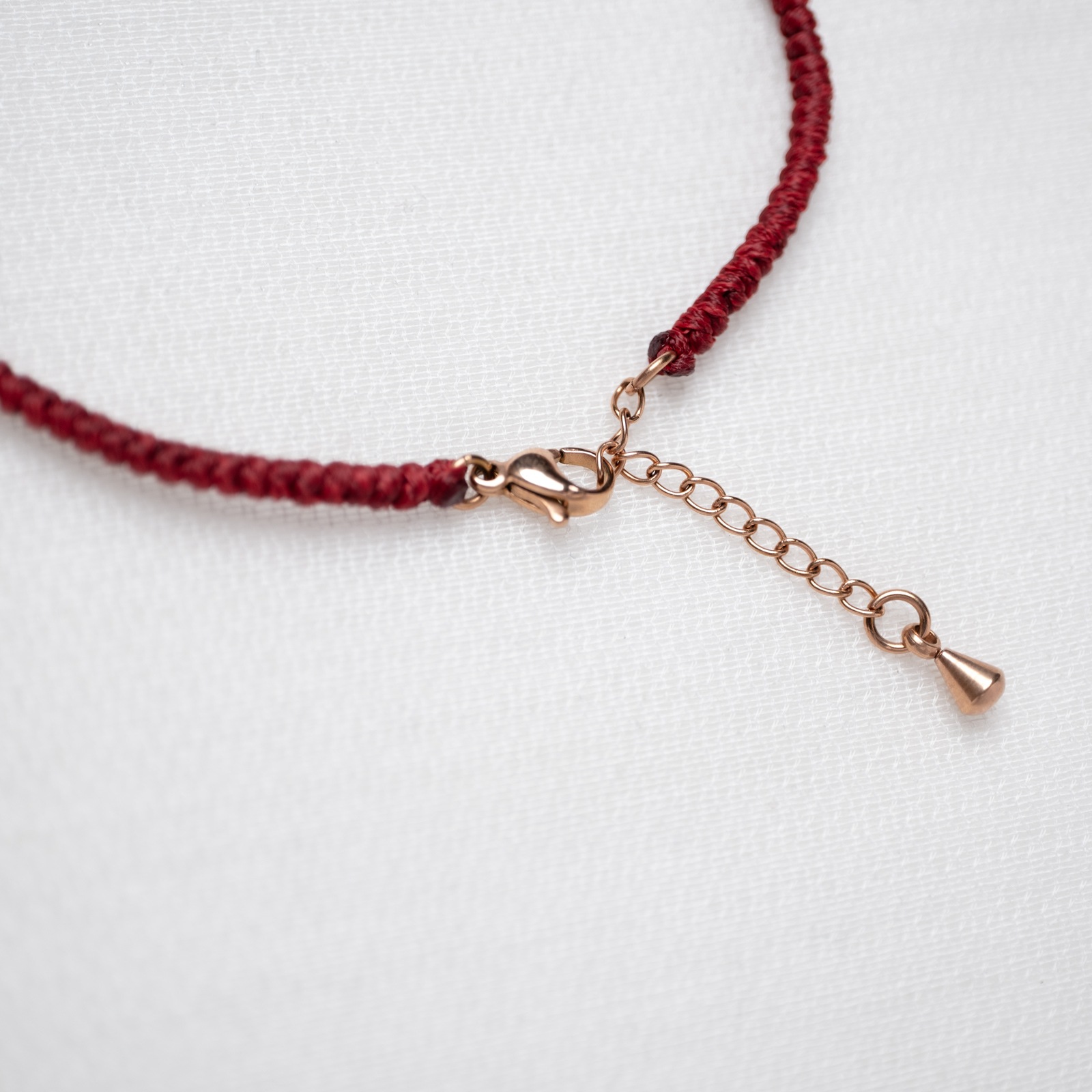 ホースシューとワックスコードのペアアンクレット klb073 つけっぱなしok アレルギー対応