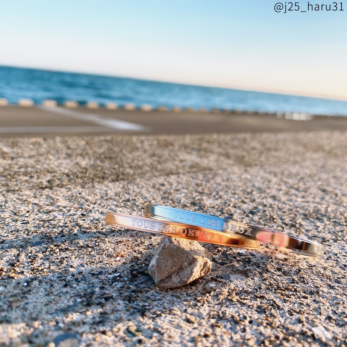 お好きな言葉を彫刻します フリーワード・ステンレスペアバングル フリーワード・ネーム・記念日彫刻 ブレスレット klb045 つけっぱなしok アレルギー対応