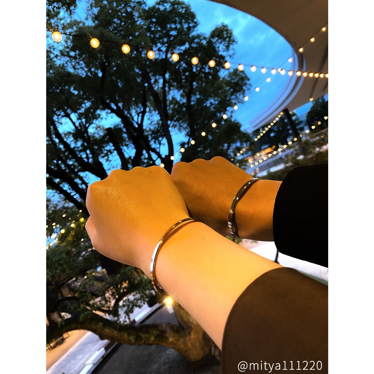 お好きな言葉を彫刻します フリーワード・ステンレスペアバングル フリーワード・ネーム・記念日彫刻 ブレスレット klb045 つけっぱなしok アレルギー対応