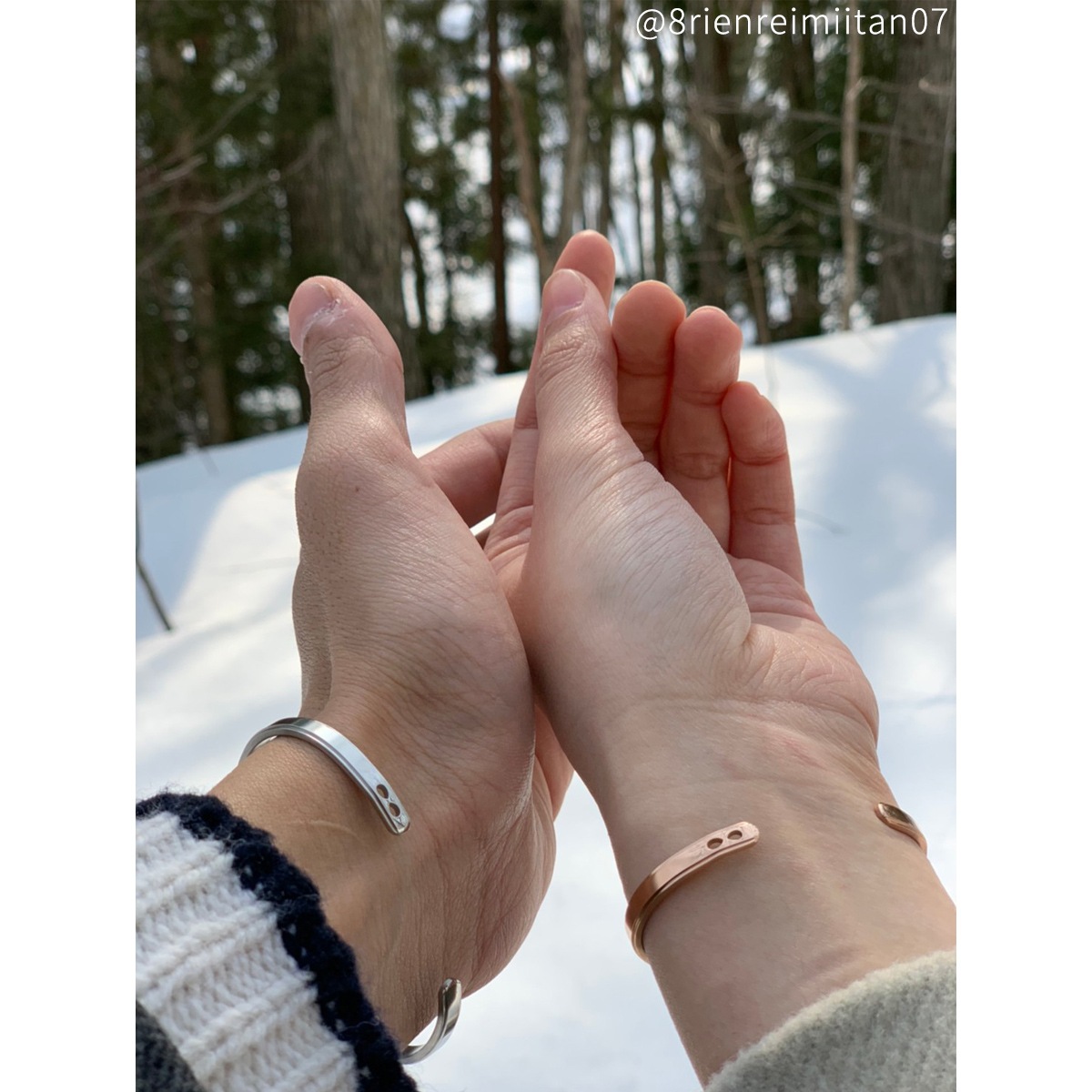 お好きな言葉を彫刻します フリーワード・ステンレスペアバングル フリーワード・ネーム・記念日彫刻 ブレスレット klb045 つけっぱなしok アレルギー対応