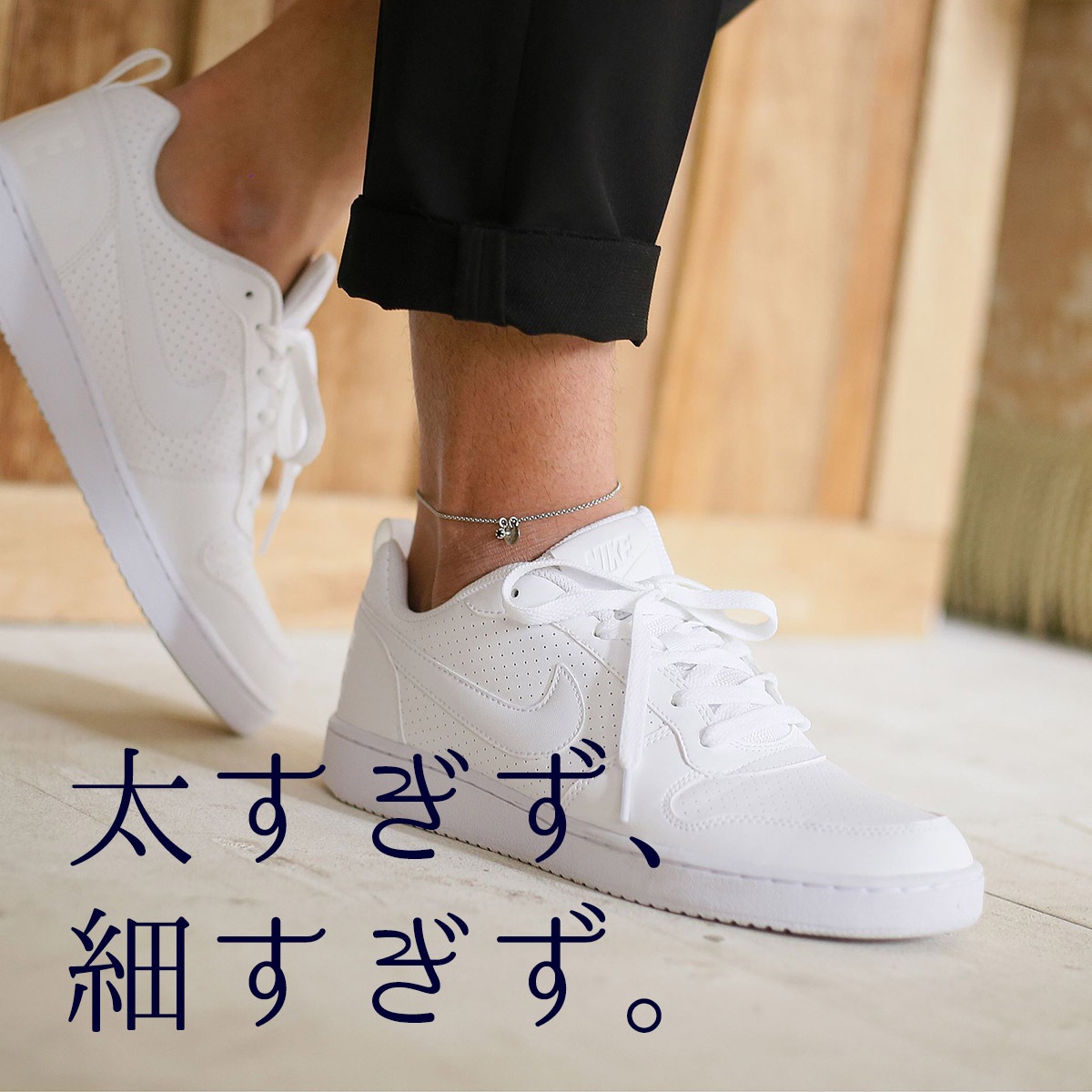 ペア アンクレット K10 & サージカルステンレス 華奢ペア シンプルアンクレット イニシャル彫り ペアジュエリー 【ポイントアップキャンペーン対象外商品】 osp008