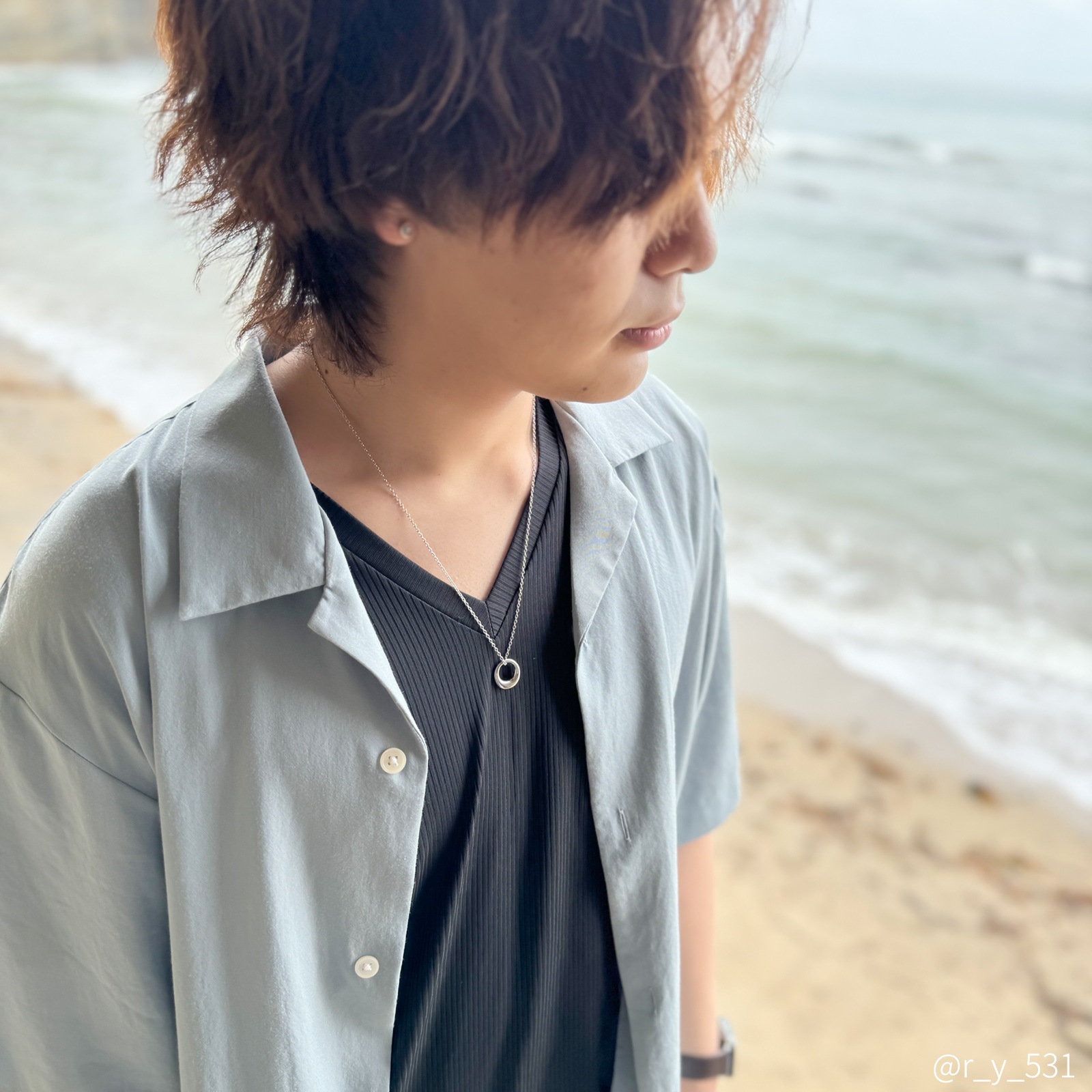 ふっくらフープのペアネックレス サージカルステンレス 316L アレルギーフリー opp00099 つけっぱなしok アレルギー対応