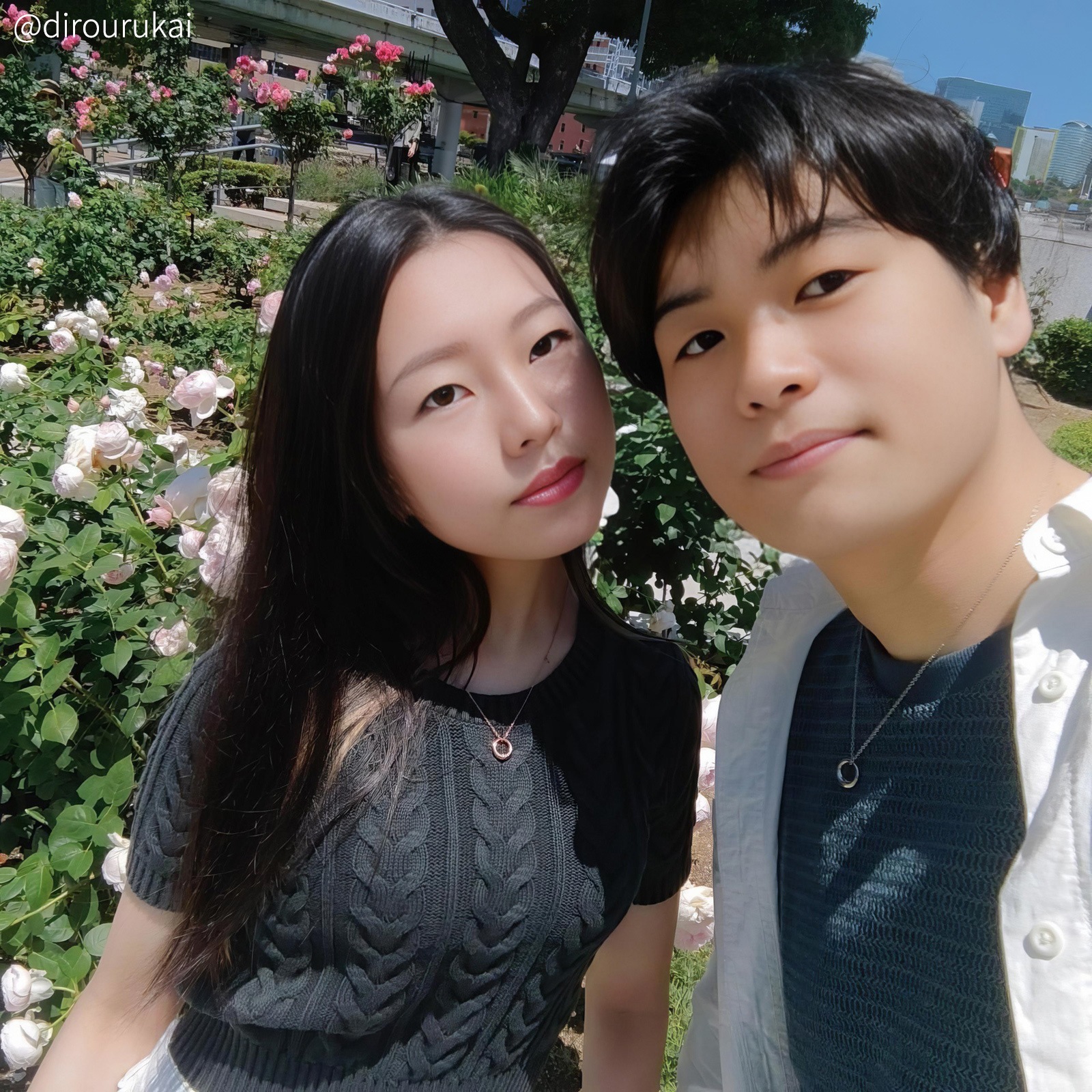 ふっくらフープのペアネックレス サージカルステンレス 316L アレルギーフリー opp00099 つけっぱなしok アレルギー対応