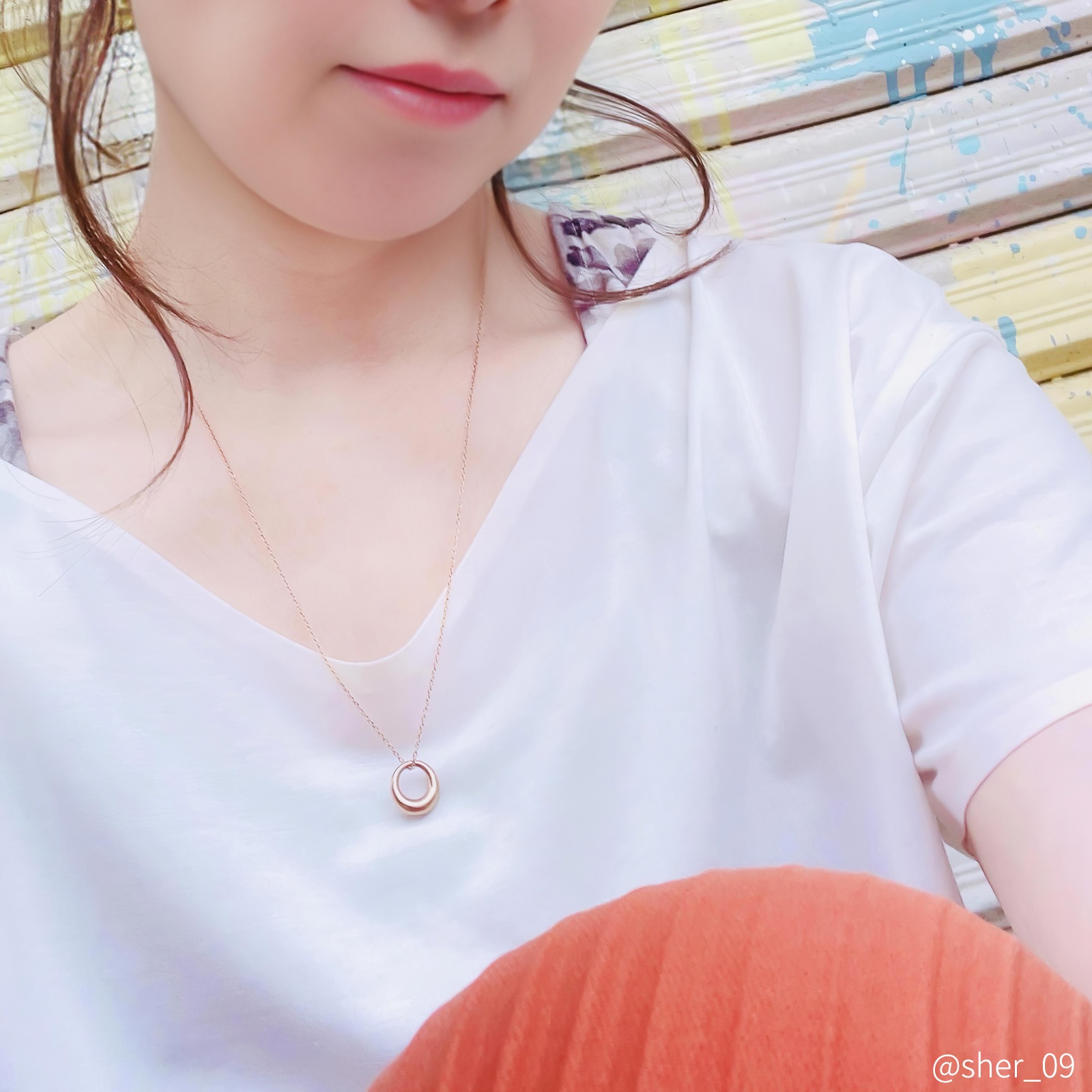 ふっくらフープのペアネックレス サージカルステンレス 316L アレルギーフリー opp00099 つけっぱなしok アレルギー対応