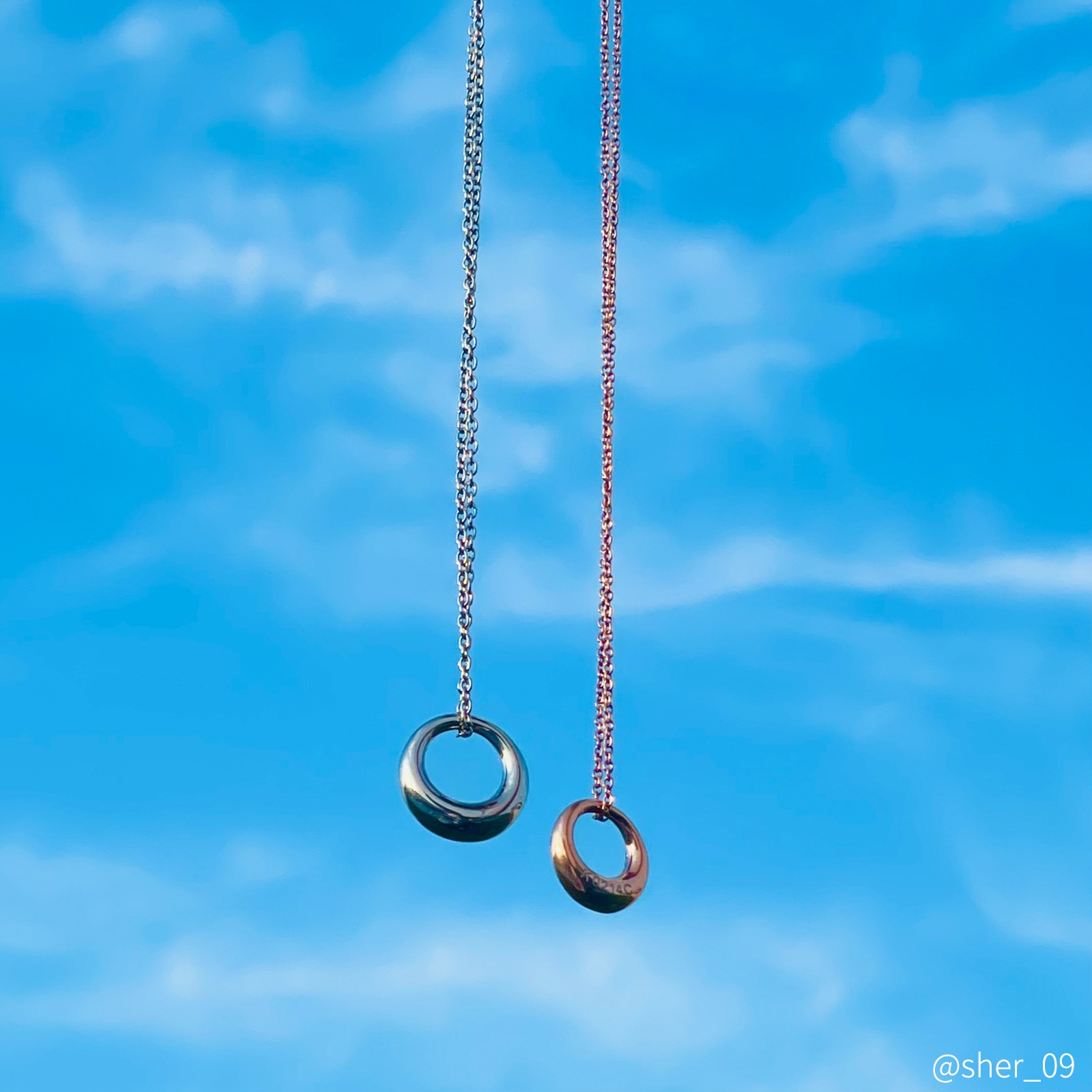 ふっくらフープのペアネックレス サージカルステンレス 316L アレルギーフリー opp00099 つけっぱなしok アレルギー対応