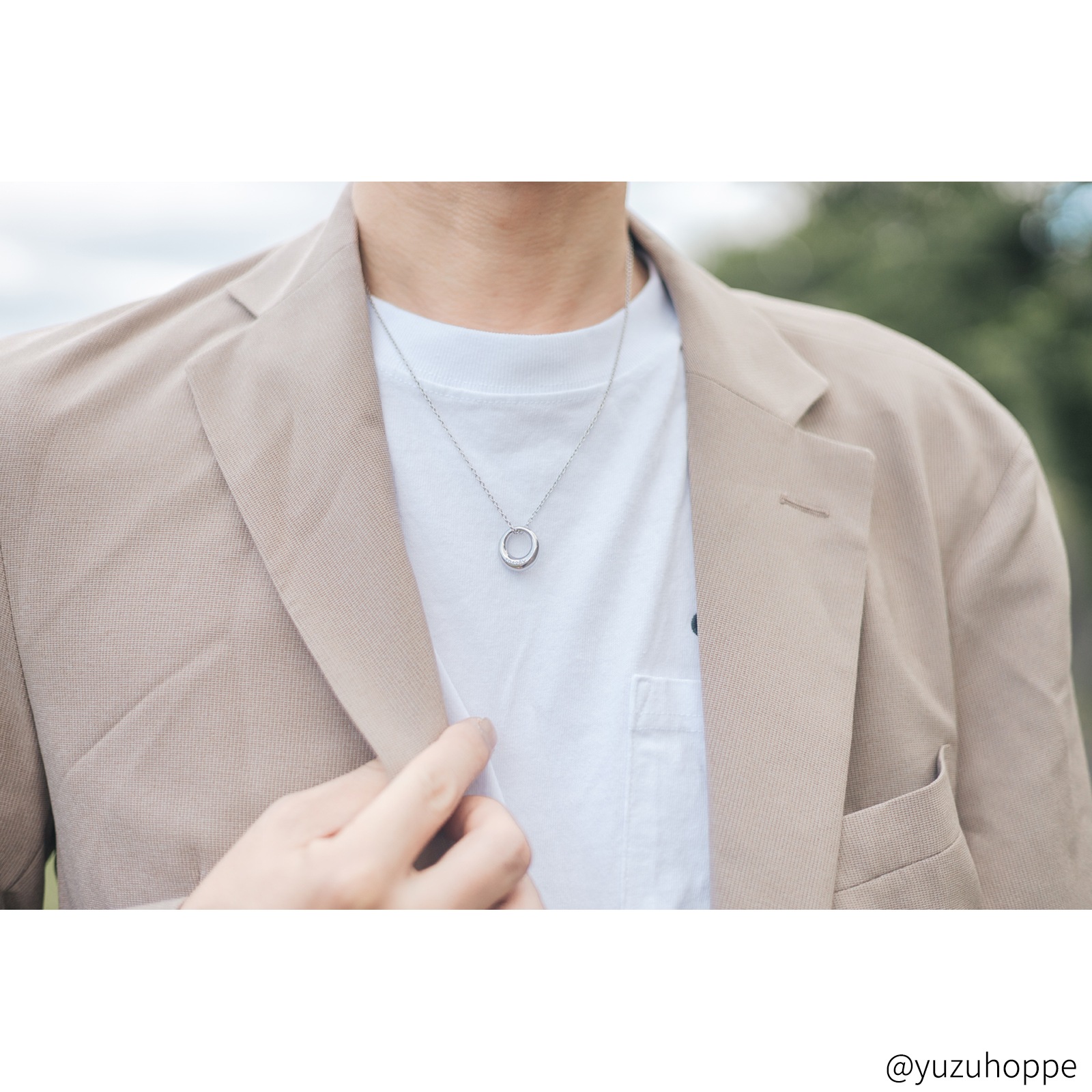 ふっくらフープのペアネックレス サージカルステンレス 316L アレルギーフリー opp00099 つけっぱなしok アレルギー対応