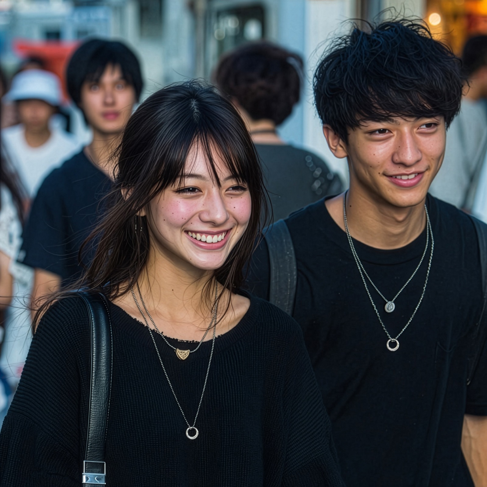 ふっくらフープのペアネックレス サージカルステンレス 316L アレルギーフリー opp00099 つけっぱなしok アレルギー対応