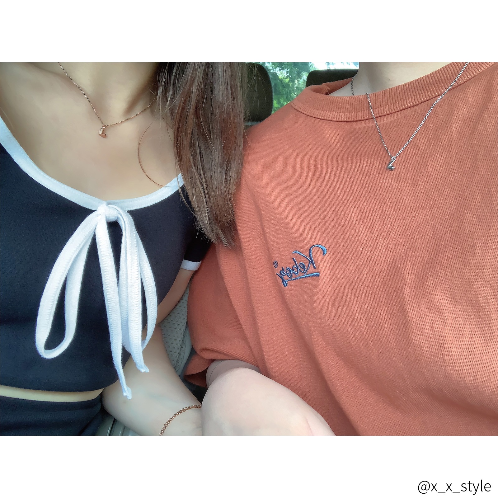 ミニサイズ 甘くないエッジィハートのペアネックレス サージカルステンレス opp00100 つけっぱなしok アレルギー対応