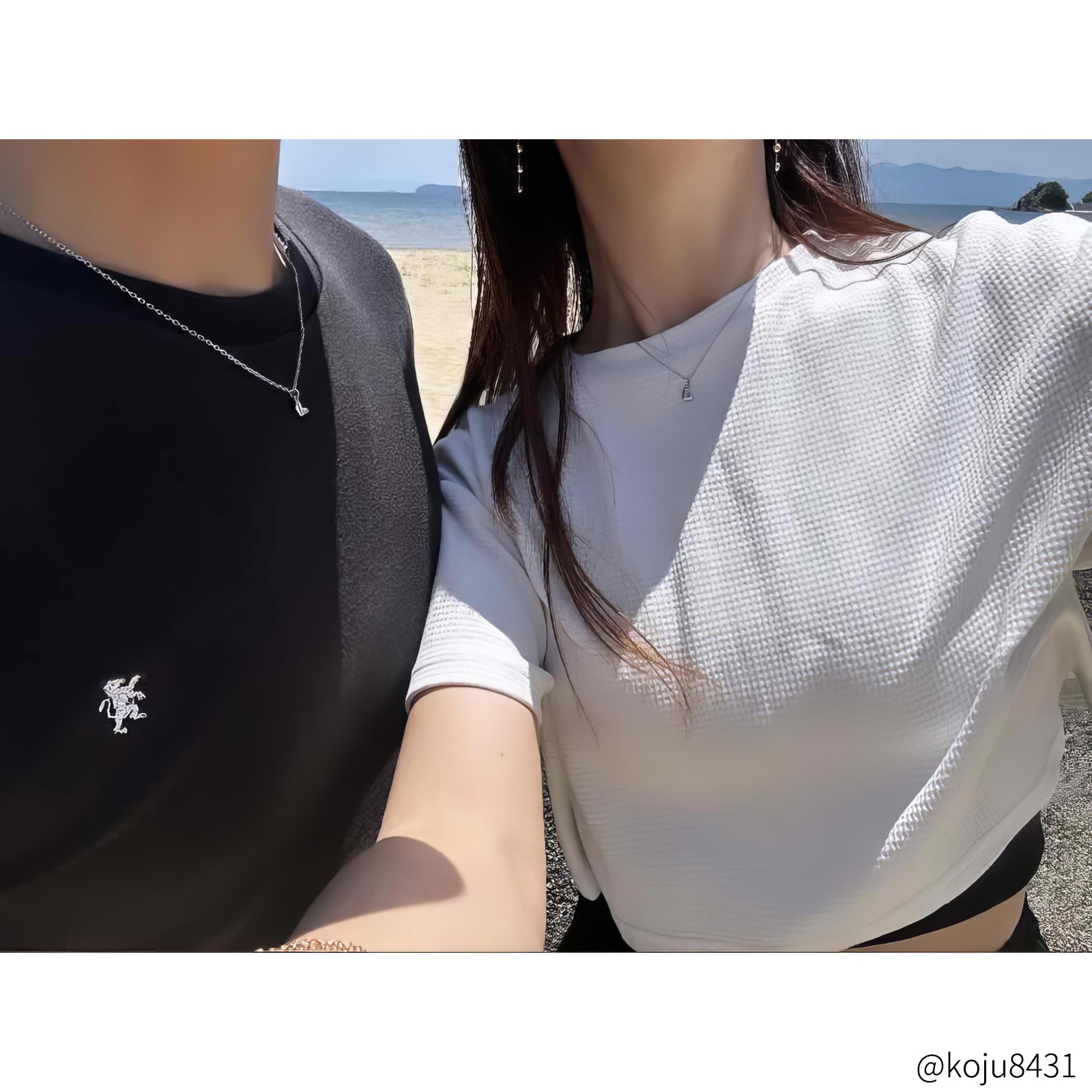 ミニサイズ 甘くないエッジィハートのペアネックレス サージカルステンレス opp00100 つけっぱなしok アレルギー対応