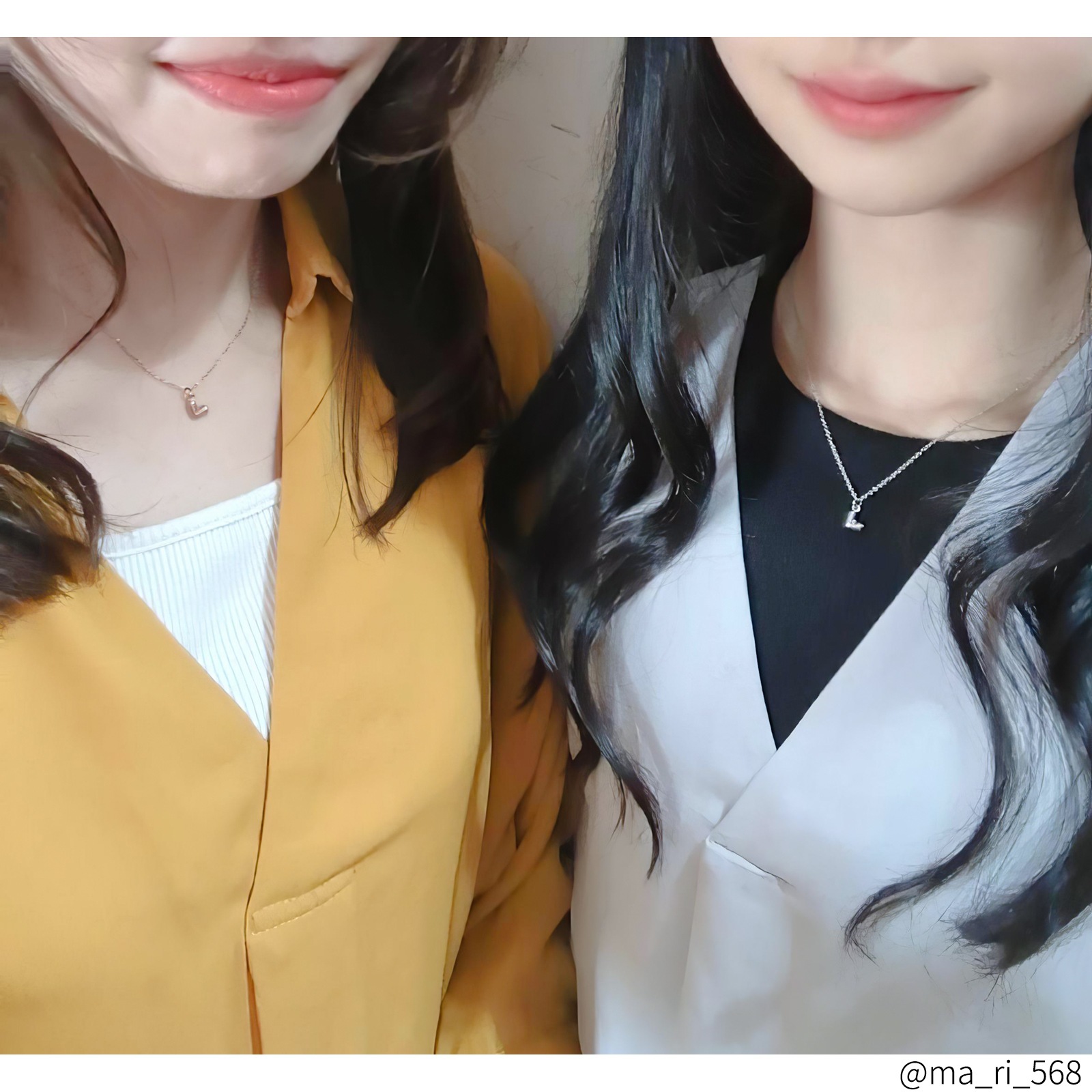 ミニサイズ 甘くないエッジィハートのペアネックレス サージカルステンレス opp00100 つけっぱなしok アレルギー対応