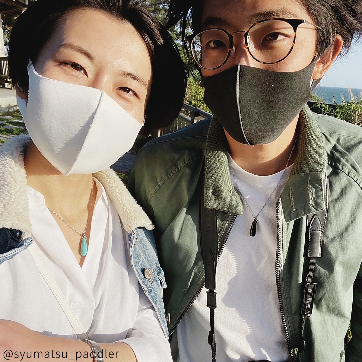 ティアドロップ・ストーンのペアネックレス パワーストーン 天然石 opp00066｜つけっぱなしOK｜刻印無料｜アレルギー対応