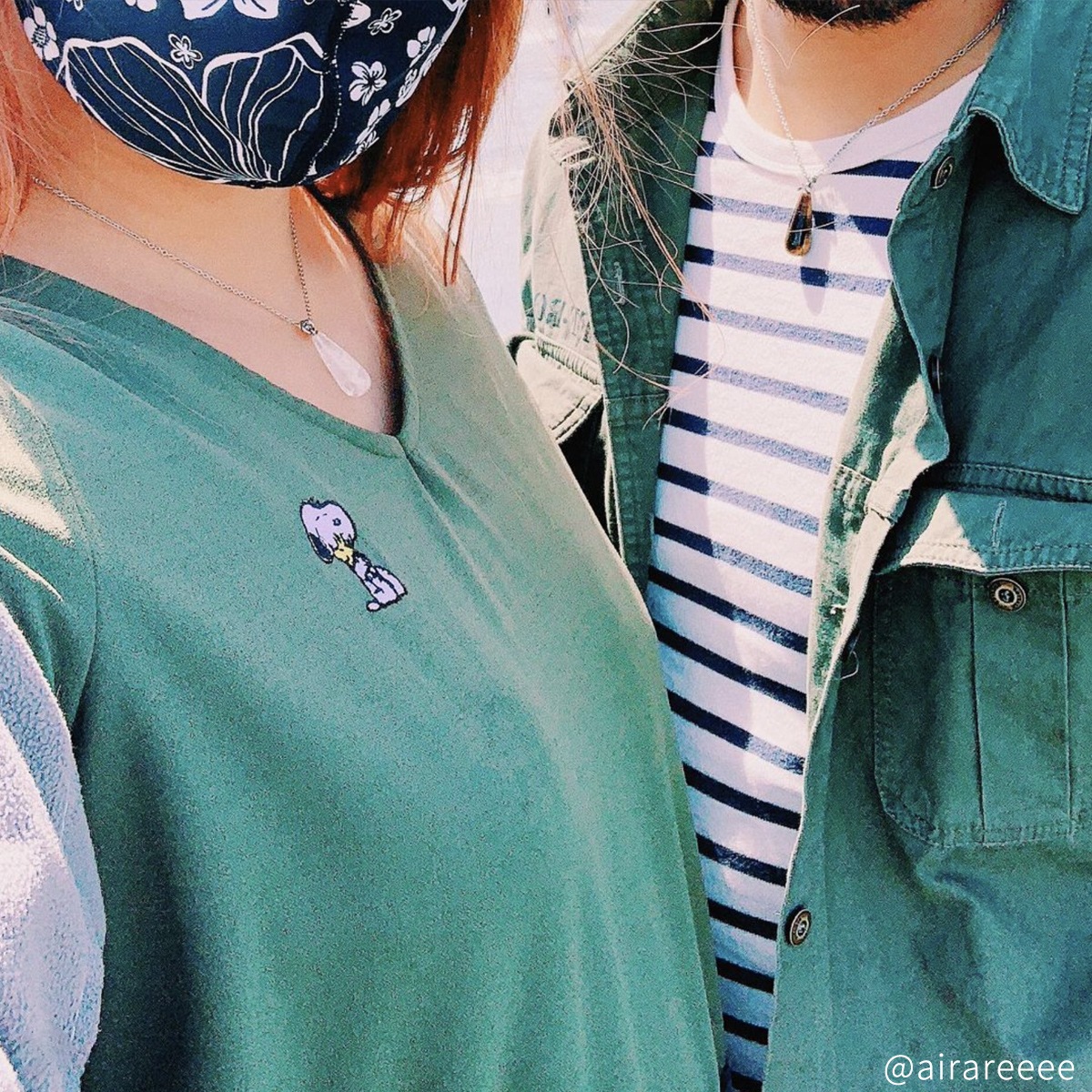 ティアドロップ・ストーンのペアネックレス パワーストーン 天然石 opp00066｜つけっぱなしOK｜刻印無料｜アレルギー対応