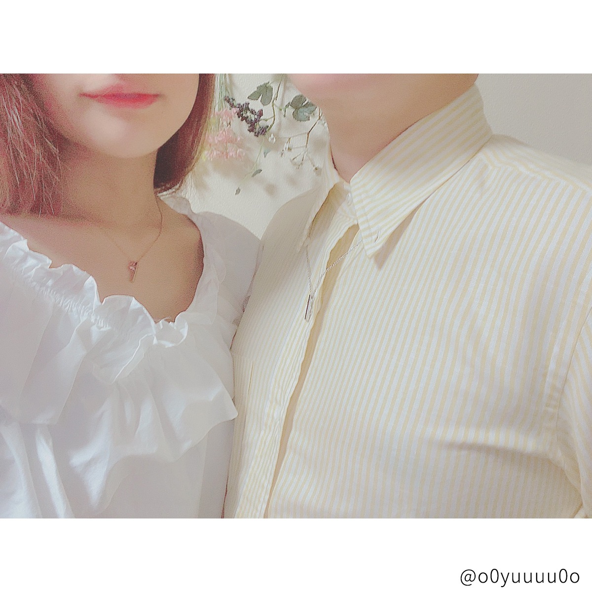 ハート・スティック ペアネックレス つけっぱなしok ステンレス opp00068  つけっぱなしok アレルギー対応