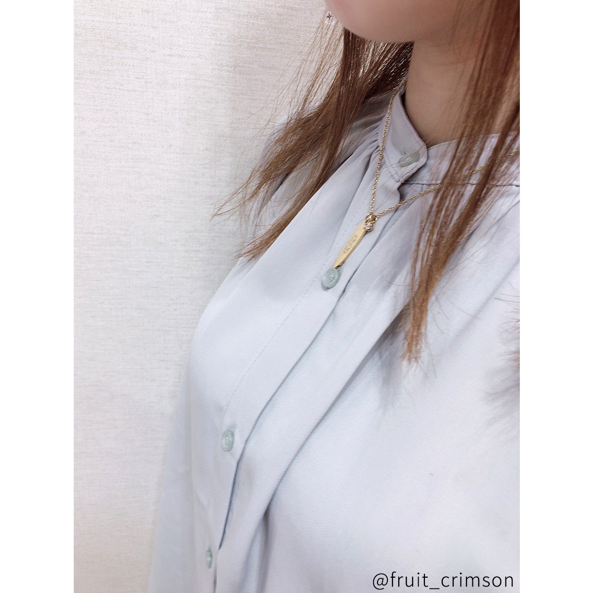 ロング・オーバルプレートのペアネックレス LOVE&DATE　opp00069  アレルギー対応