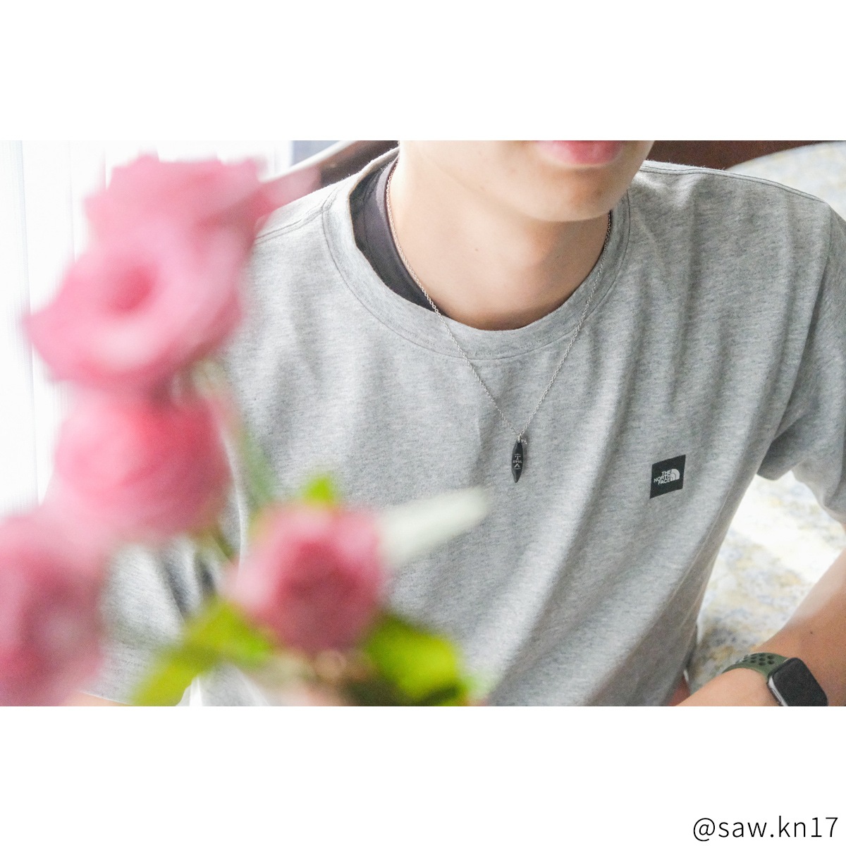 ロング・オーバルプレートのペアネックレス LOVE&DATE　opp00069  アレルギー対応