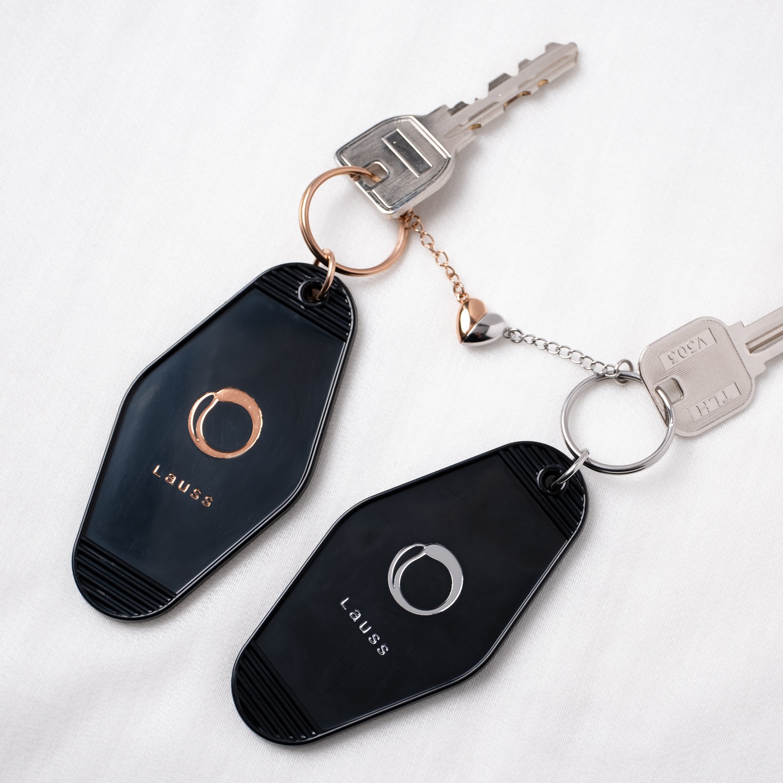 【ペアキーホルダー】 キング&クイーンのモーテルキーホルダー kla048