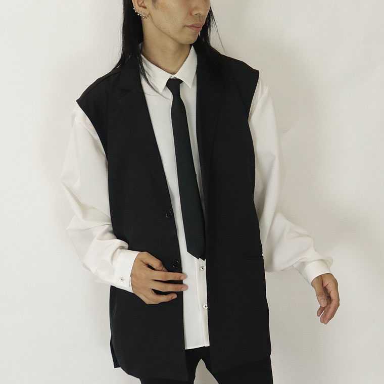 ロングテーラードジレベスト