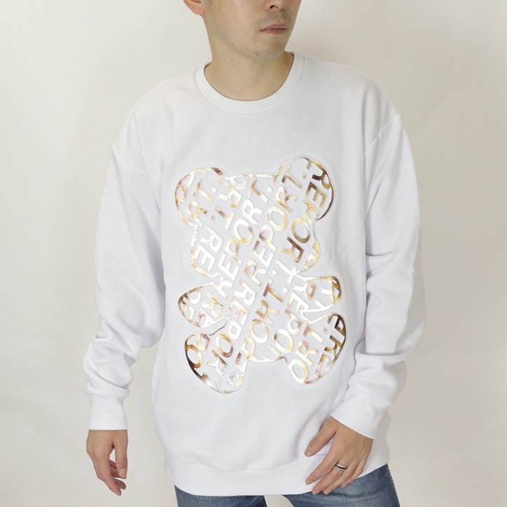 金箔エンボスクマ裏起毛TR(ペア対応)