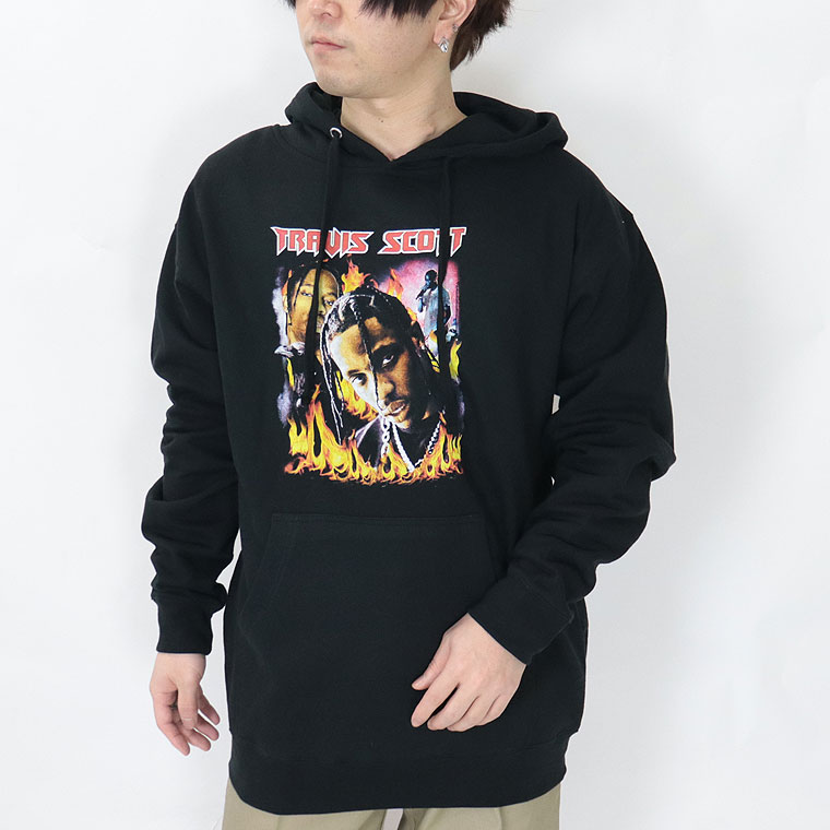 SALE【RAP PARKA】TRAVIS SCOTT “LAFLAME”PHOTO PULL PARKA