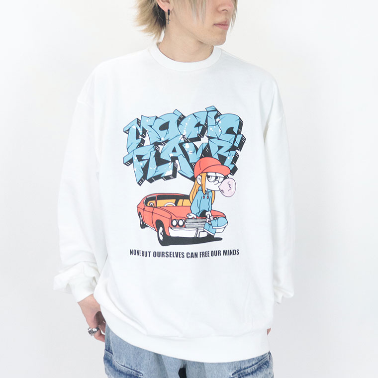 最終SALE【HALHAM】裏毛(スウェット)長袖トレーナー(Girl)(ペアルック・ユニセックス系)