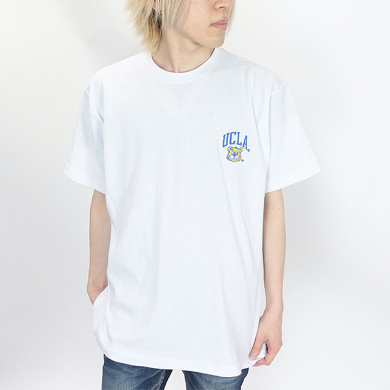 夏物新作【UCLA】半袖Ｔシャツ ジョー顔&ロゴ/ ワンポイント刺繍T (アメカジ・サーフ系)