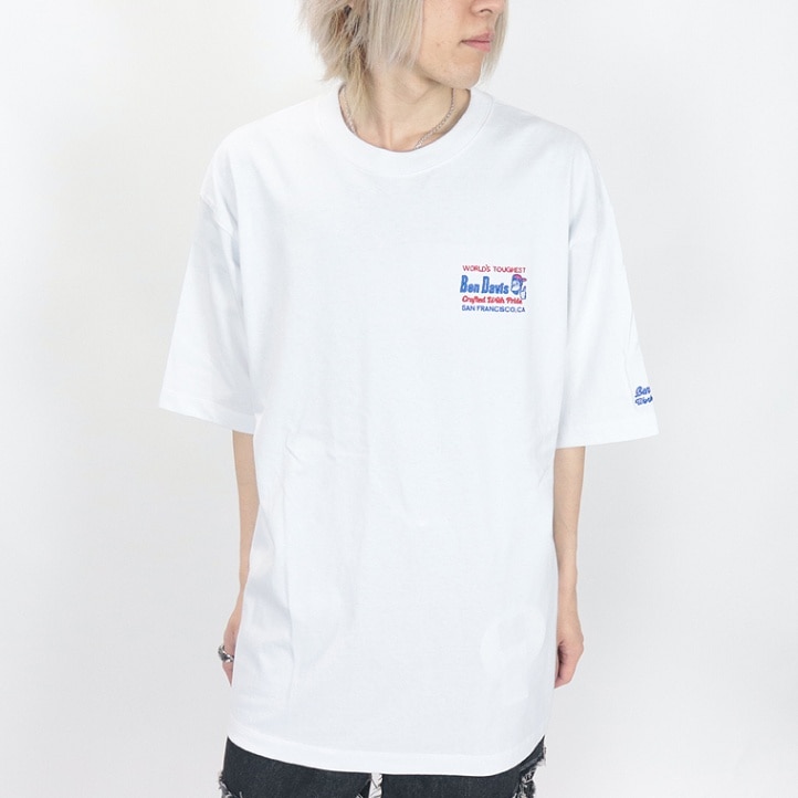 夏物新作【BEN DAVIS(ベンデイビス)】ワンポイント刺繍/半袖Ｔシャツ (ペアルック・アメカジ系)