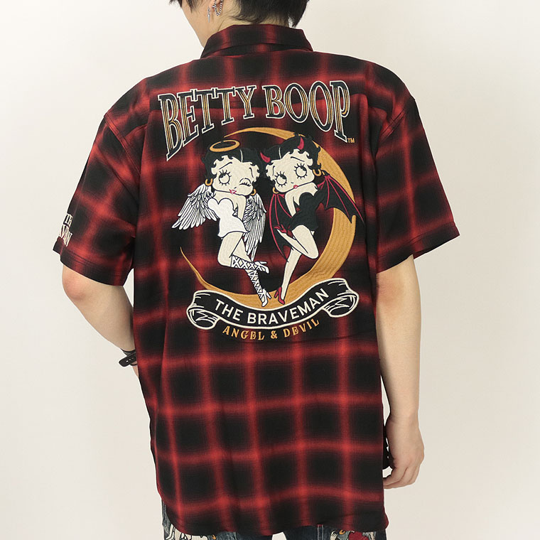【BETTYコラボ】半袖チェックシャツ