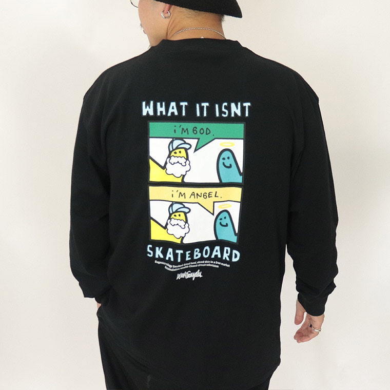 【(What it isNt) ART BY MARK GONZALES】ゴッドアンドエンジェル長袖Tシャツ