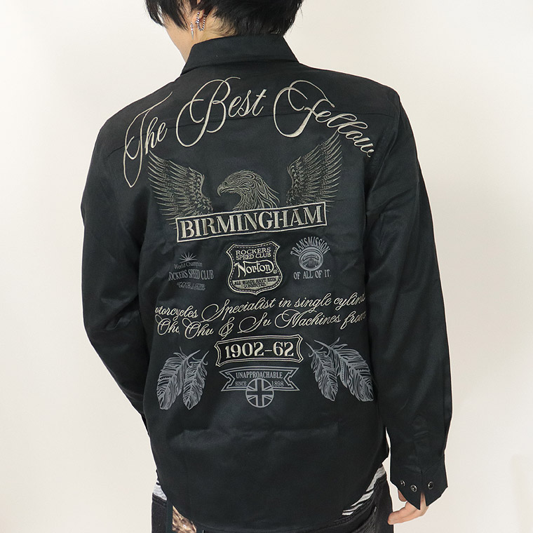 【NORTON】撥水ストレッチイーグル ポリスウェードシャツ