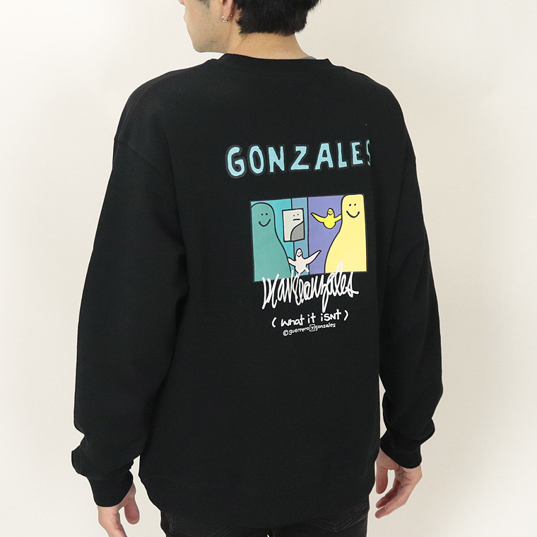 What it isNt) ART BY MARK GONZALES】バックプリントトレーナー