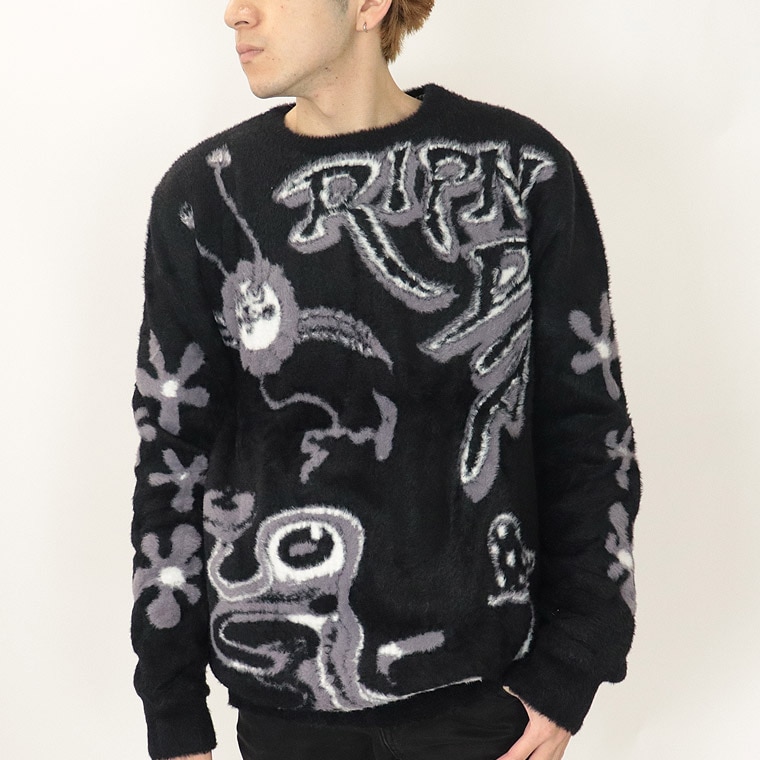 【RIPNDIP】SPACE WALK MOHAIR SWEATER