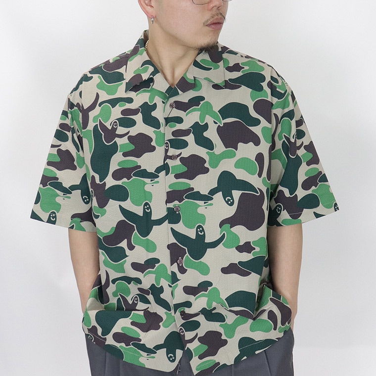 GONZ】オープンカラー総柄半袖シャツ | 店舗から探す,3号店,トップス