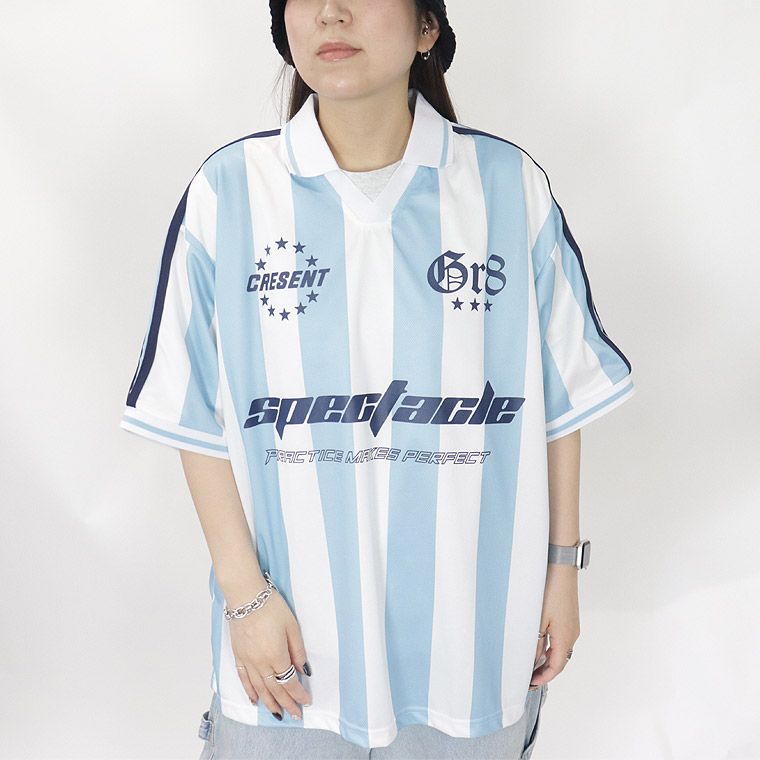 総柄サッカーデザインTシャツ