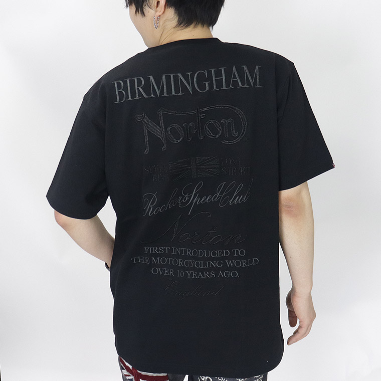 【NORTON】シャイニーワントーン刺繍半袖Tシャツ